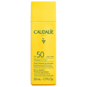 Caudalie front packaging showing clean mineral SPF50 protection