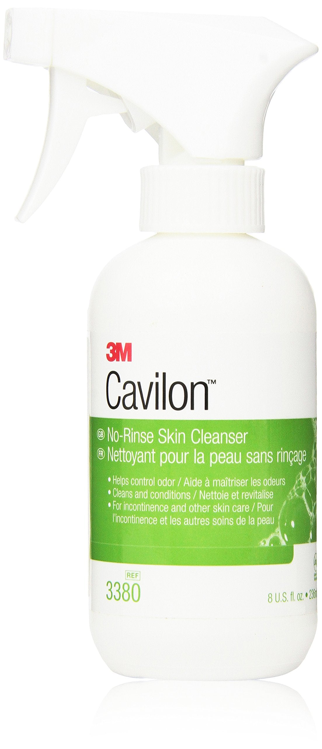 Cavilon 8oz bottle front label showing product and gentle cleansing benefit