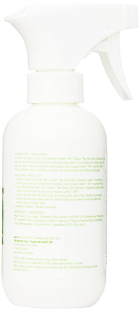 Cavilon pump close-up dispensing cleanser illustrating easy no-rinse application