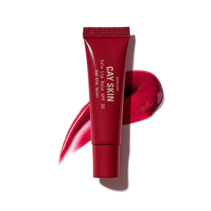 Cay Skin front packaging showing glossy tinted SPF balm and compact design