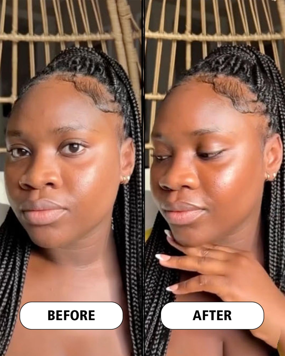 Cay Skin Isle Glow ingredients label closeup highlighting Sea Moss and Niacinamide