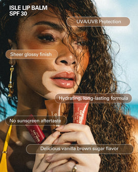 Cay Skin open applicator and smooth balm texture delivering hydrating shine