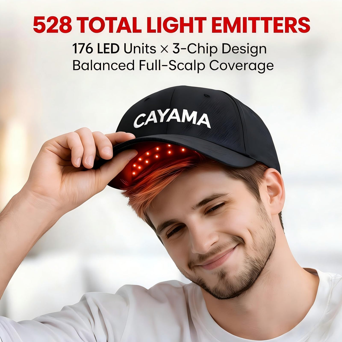 CAYAMA inner LED matrix close-up illustrating dense emitter layout