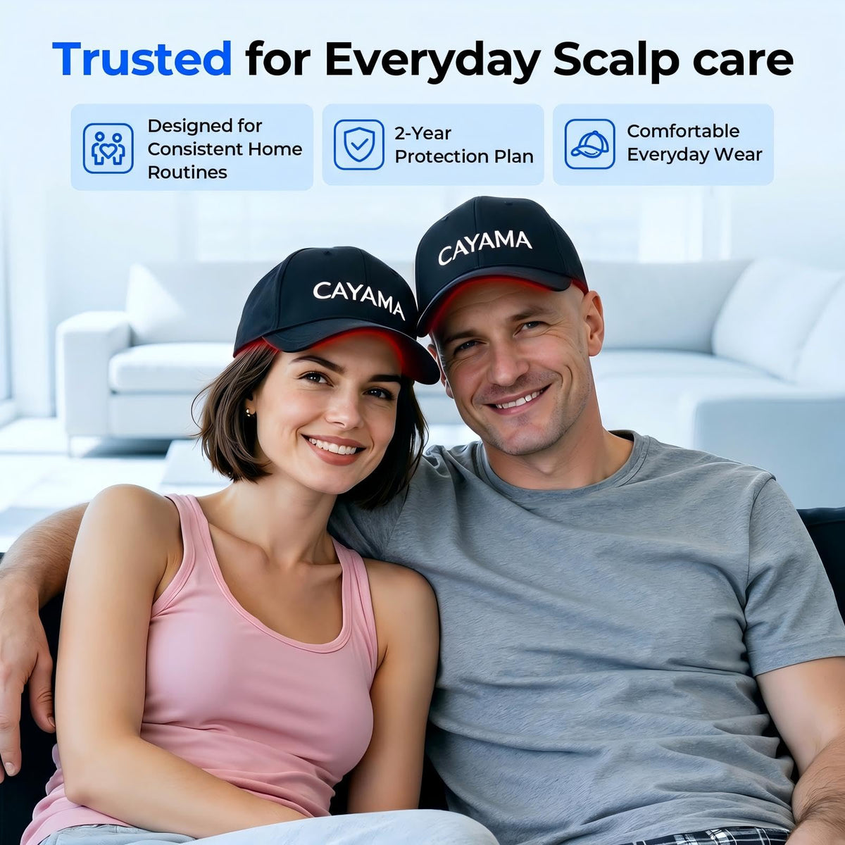 CAYAMA packaging and warranty card photo showing included support and guarantee
