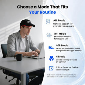 CAYAMA cap next to a phone to show scale and 5000mAh battery portability