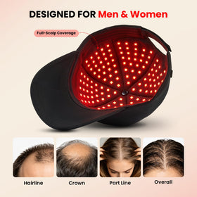 CAYAMA cap side profile worn by user for hands-free convenience