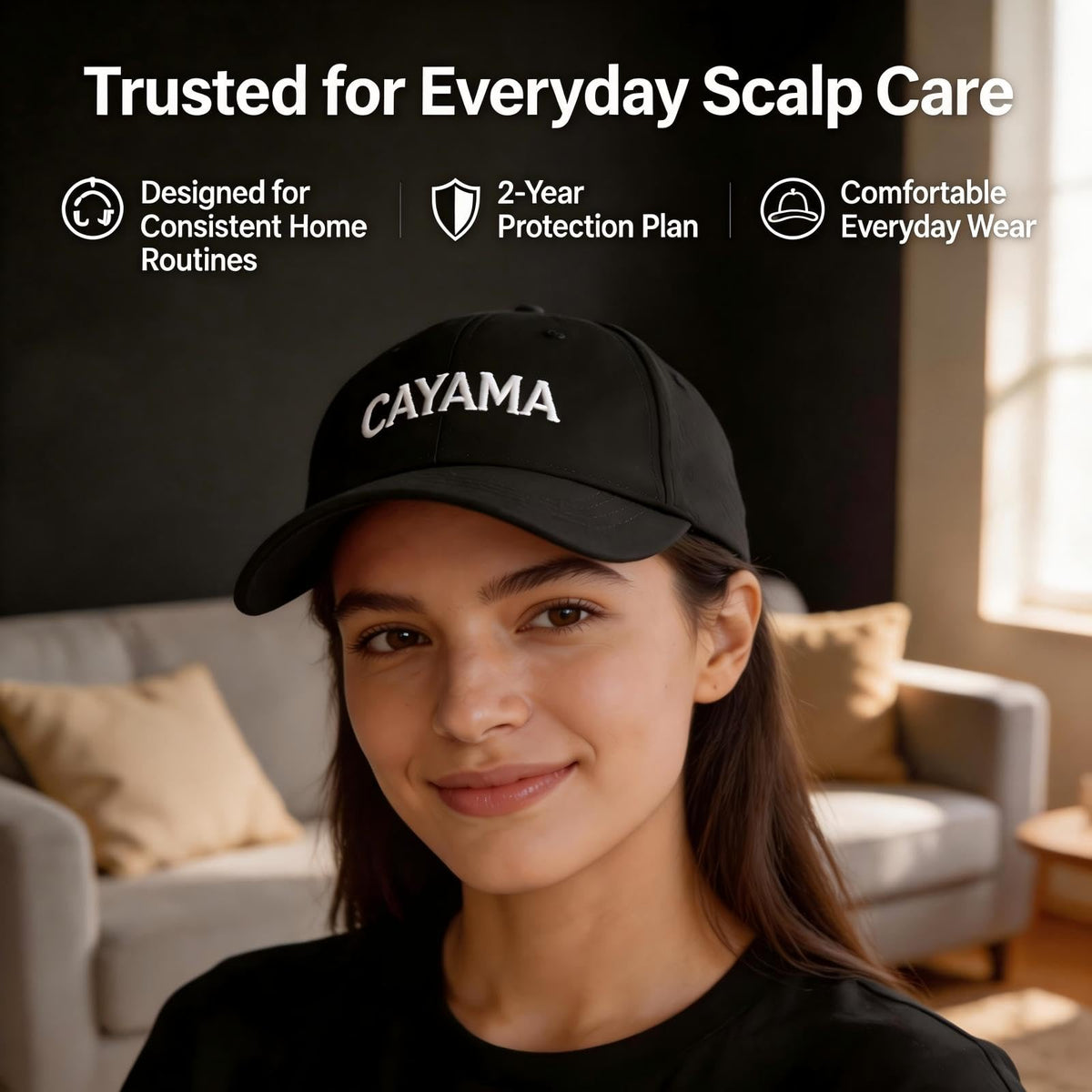 CAYAMA lifestyle reading use showing at-home session convenience and multitasking benefit