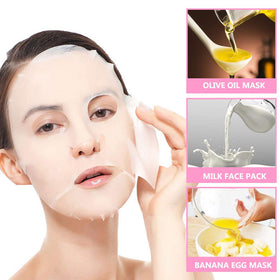 Unfolded Cayanmydery cotton mask laid flat showing full coverage and soft texture