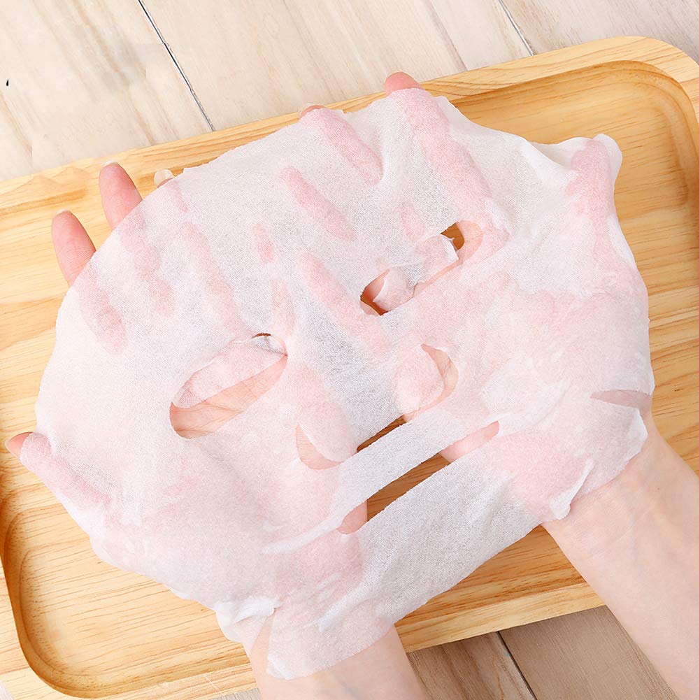 Cayanmydery sheet mask applied on face showing even adherence and customizable treatment