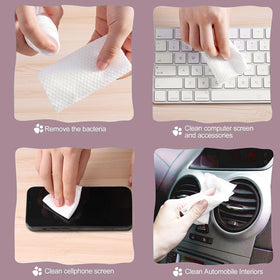 Cayxenful being used for gentle baby care ensuring soft, safe wipe