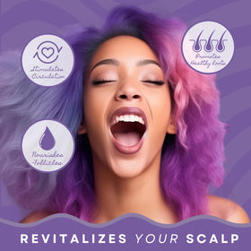 C B SMOOTHE scalp massage demonstration improving circulation and comfort