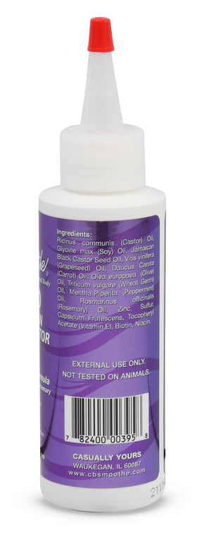 C B SMOOTHE label close-up listing biotin niacin and vitamin E benefits