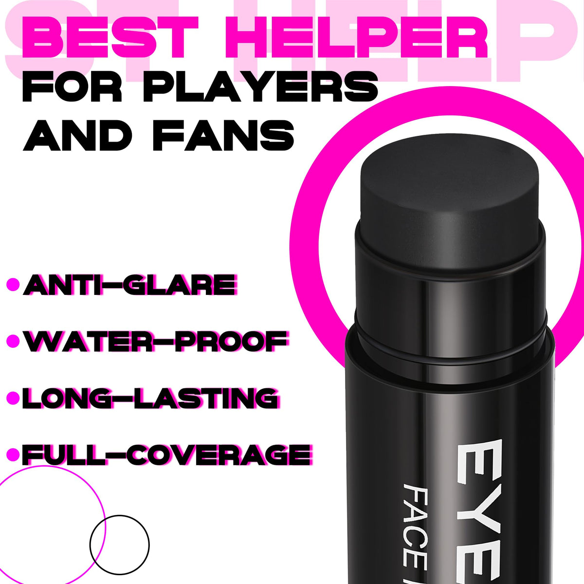 CCbeauty stick cap and label close-up showing brand and safe ingredients