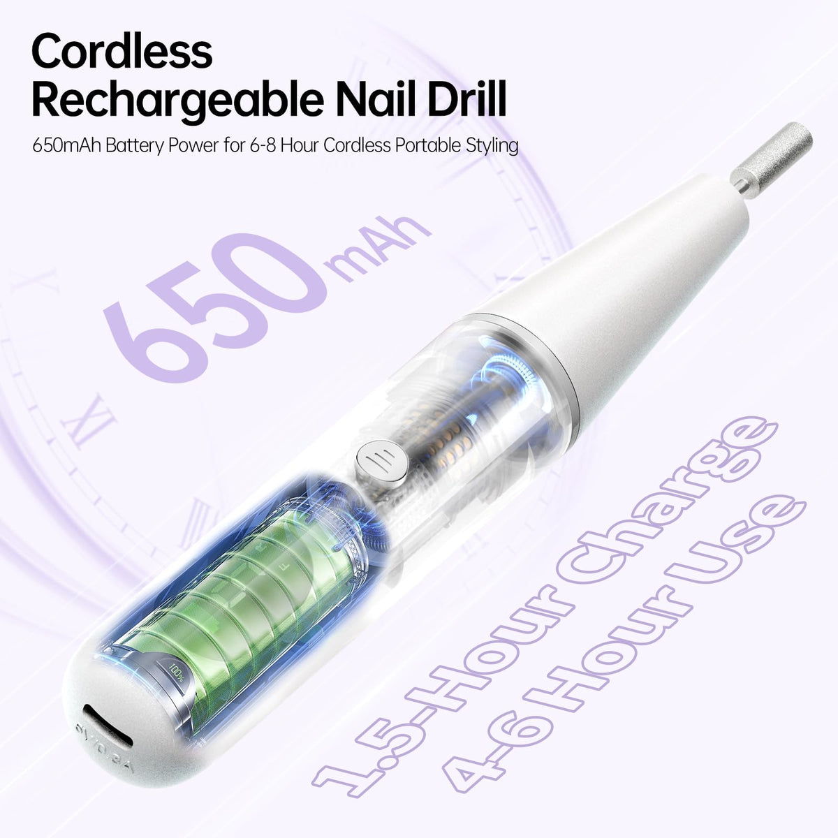 Ccigedy handpiece closeup texture highlighting ergonomic grip comfort