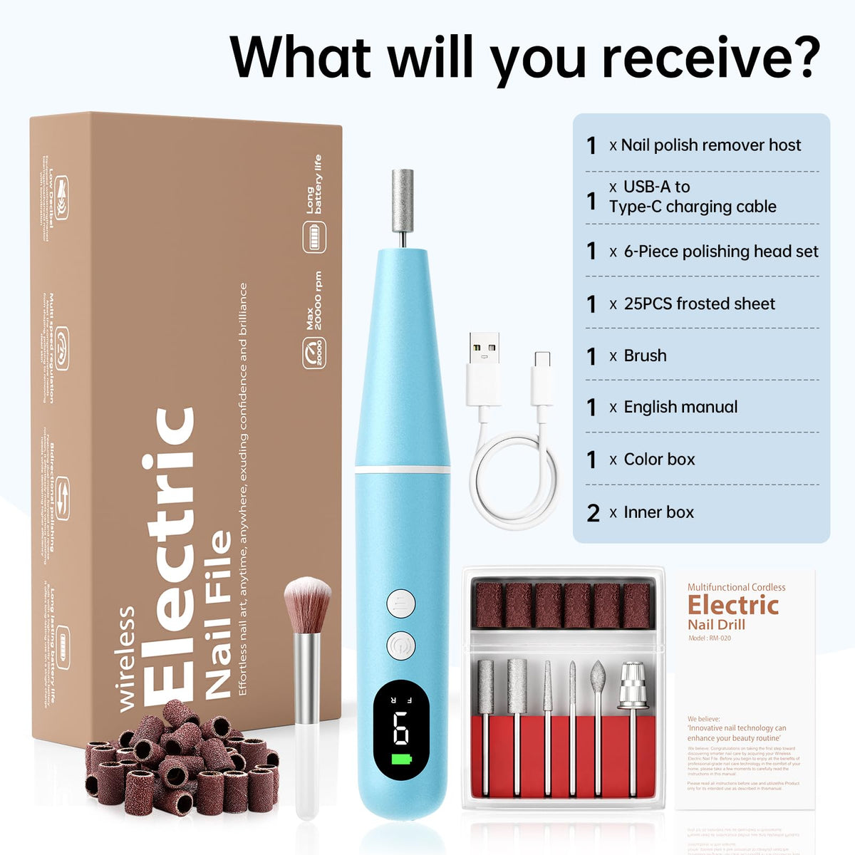 Ccigedy lifestyle on home vanity illustrating portable nail care for at-home use
