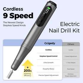 Ccigedy next to ruler showing compact travel-friendly size