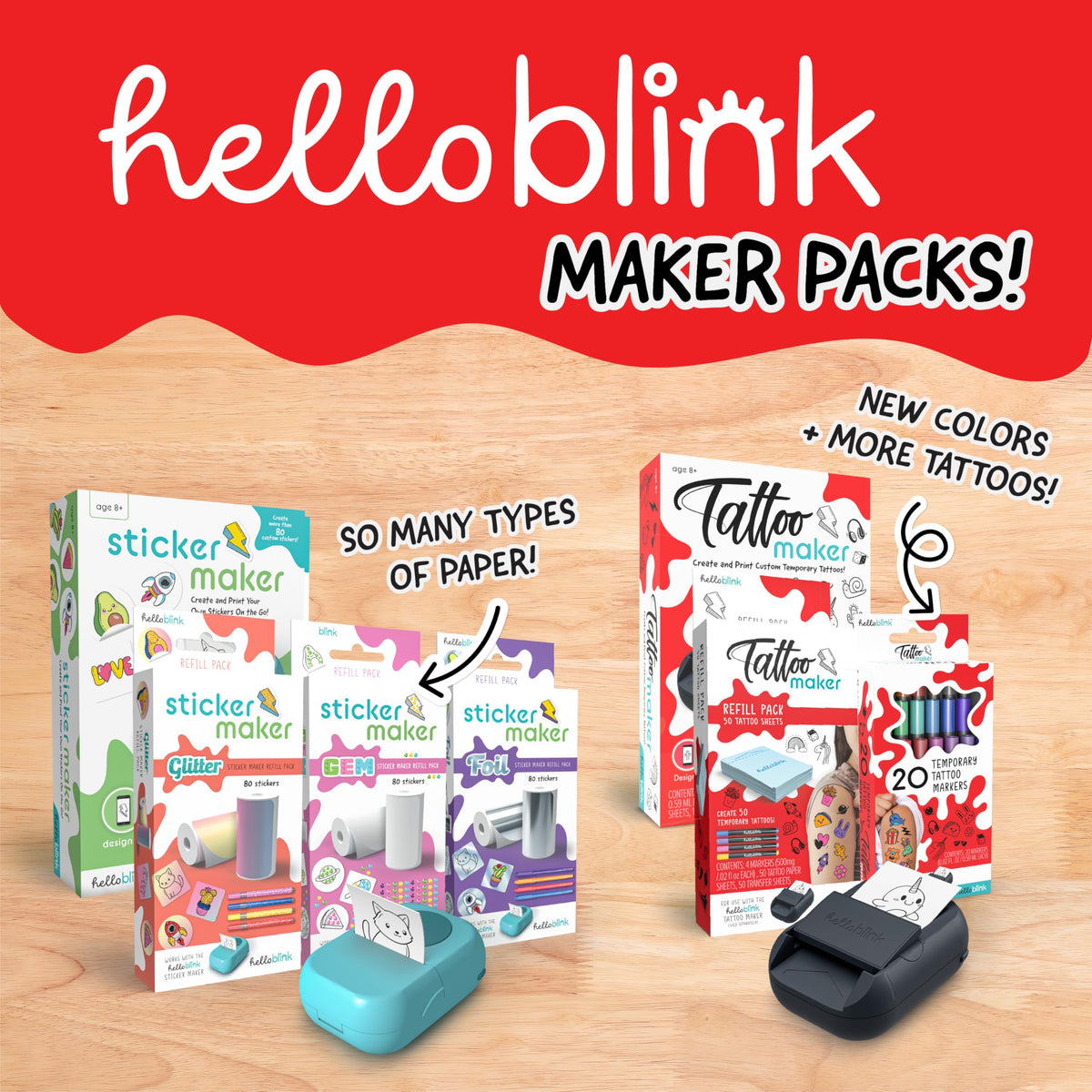 CEACO Hello Blink family party scene displaying tattoos on kids for engaging group activity