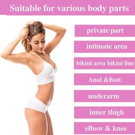 Ceavo used on bikini area to illustrate targeted tone-improvement benefits