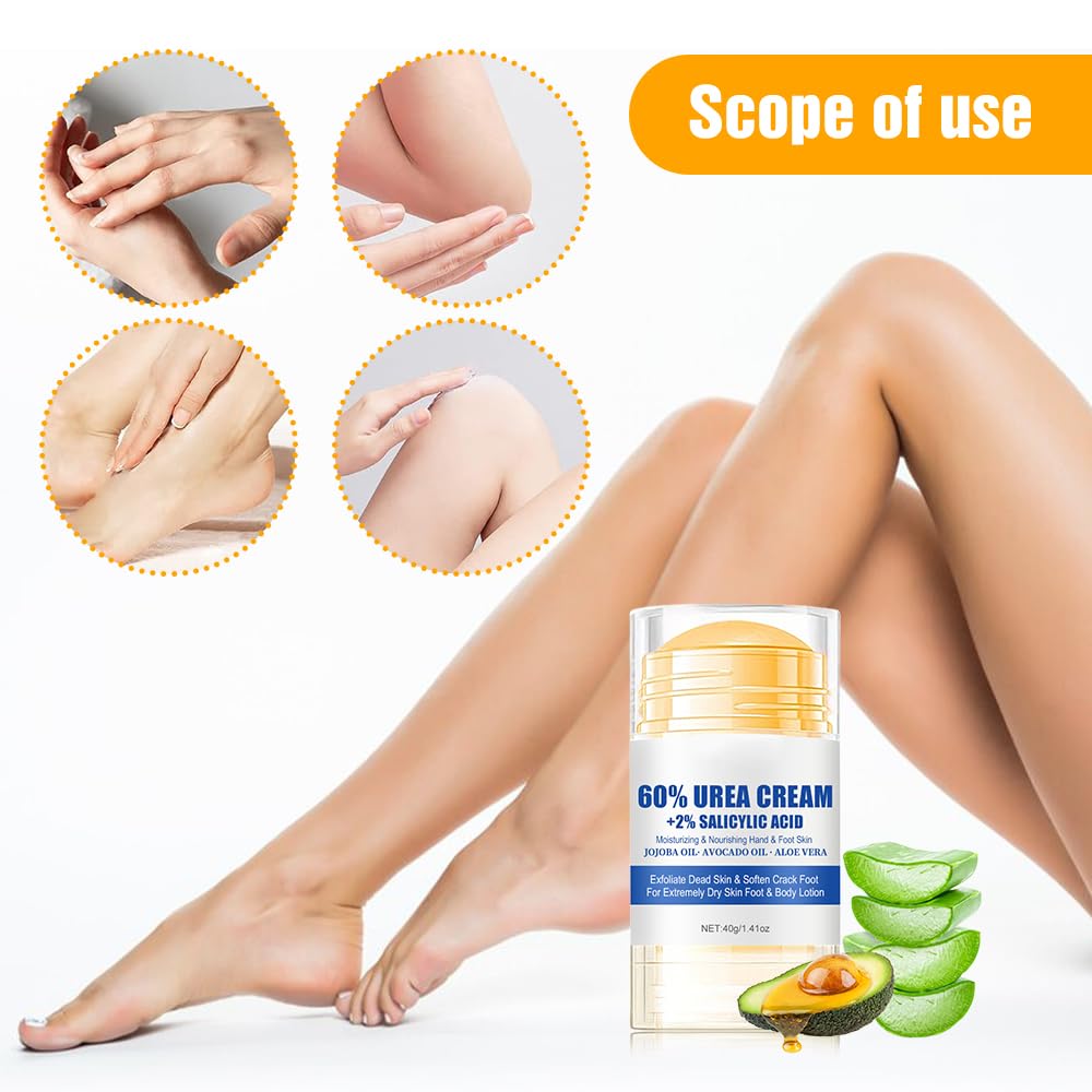 Cecurpo being applied to a cracked heel for visible hydration benefits