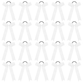 CEELGON white bows front view showing uniform-ready style and neat finish