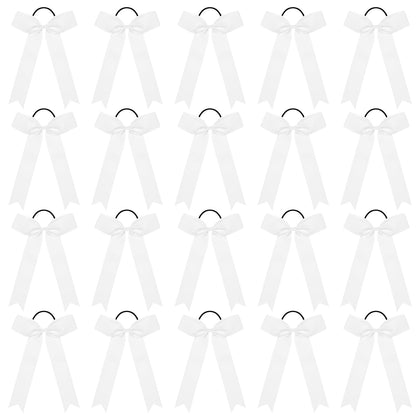 CEELGON white bows front view showing uniform-ready style and neat finish