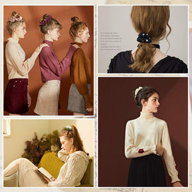 Cehomi size scale stack illustrating stretch and fit comparison for most hair