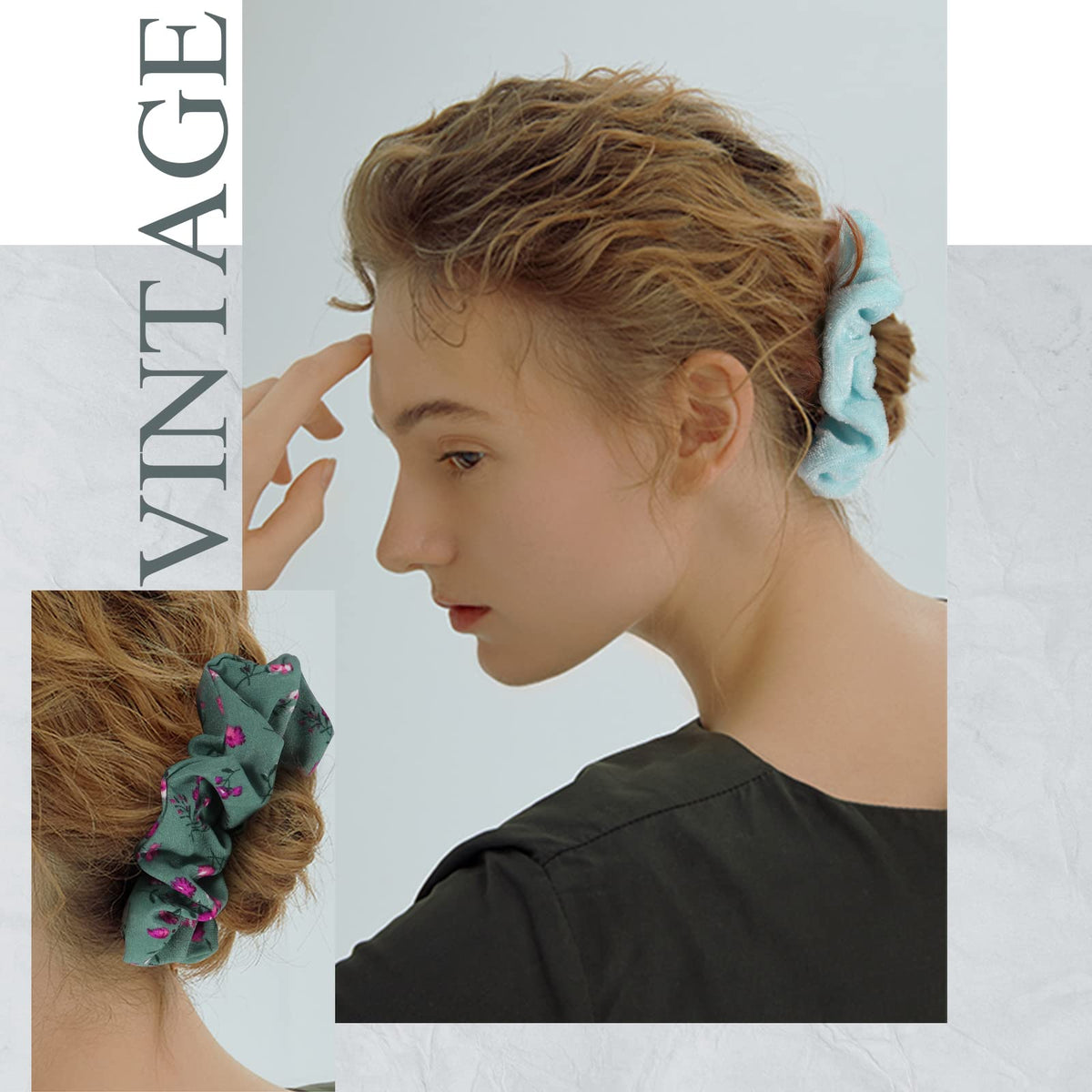 Cehomi velvet closeup highlighting soft texture and gentle hair protection