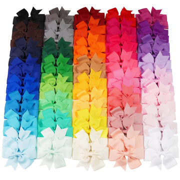 CÉLLOT front view of full 80-piece bow pack showing color variety and quantity