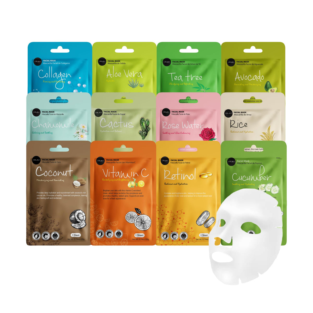 Celavi Cosmetics masks stored in refrigerator to show cooling, calming benefit