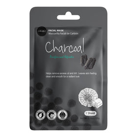 Celavi Cosmetics charcoal sheet mask image showing purifying benefit