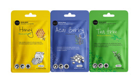 Celavi individual mask pouches displayed to show variety and convenience