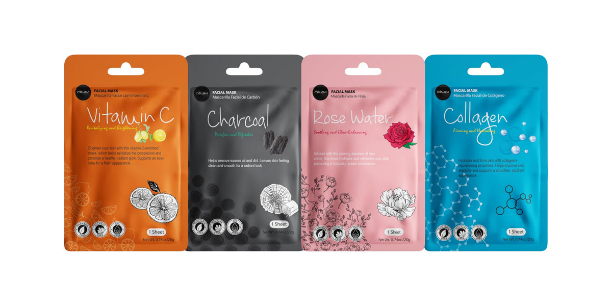 Celavi Cosmetics mask in hand ready to apply for quick hydrating boost