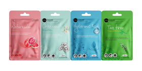Person applying Celavi sheet mask demonstrating easy fit and quick refresh