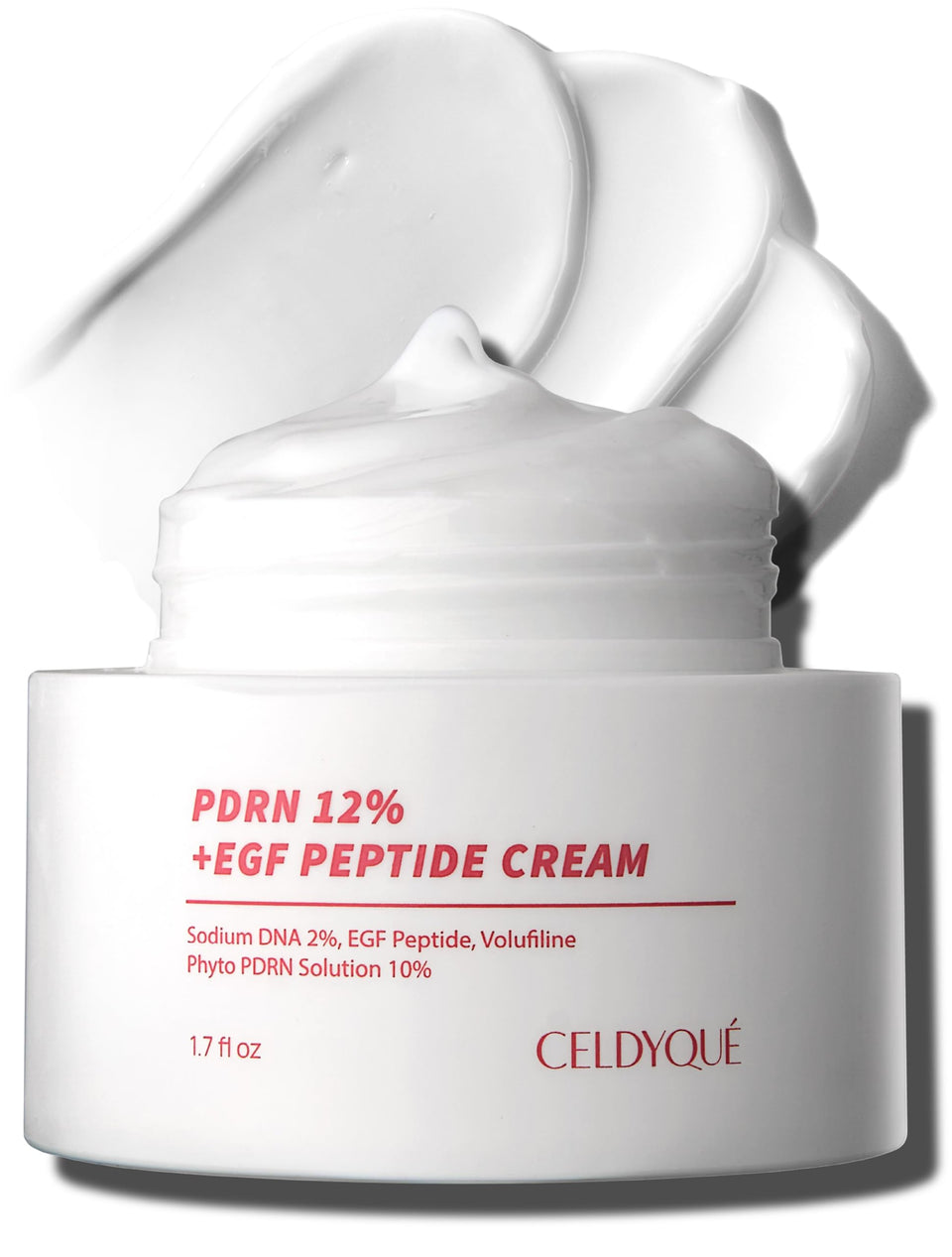 CELDYQUE front jar view showing clean packaging and easy application benefit
