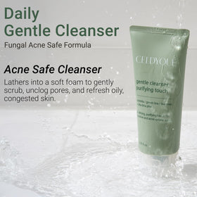 CELDYQUE product beside ruler indicating 5 oz size and travel-friendly benefit