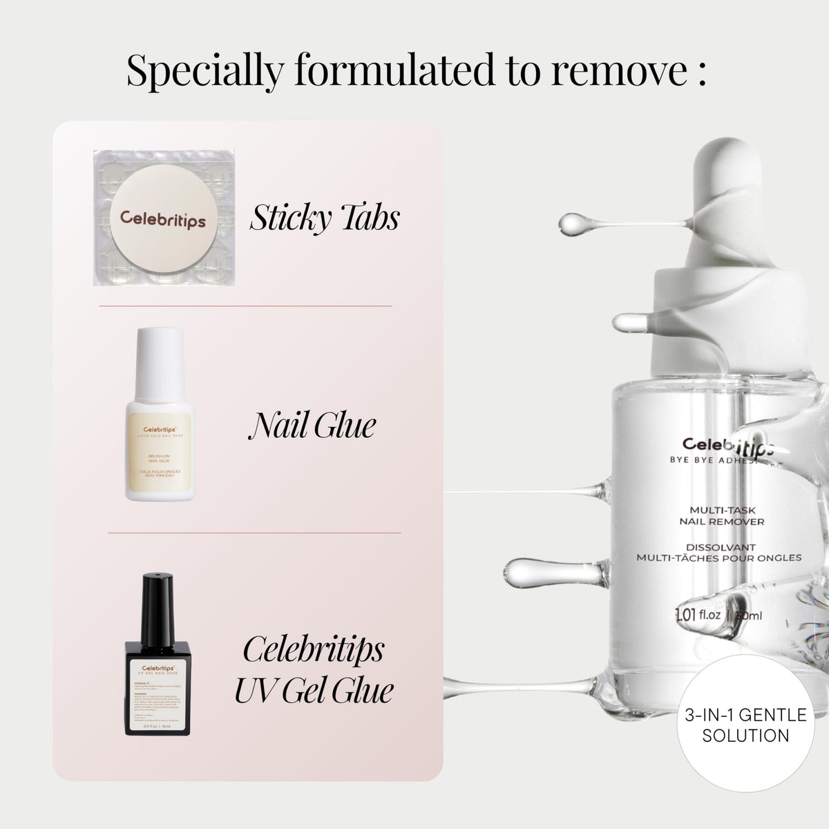 Celebritips nozzle close-up showing precise applicator for controlled use