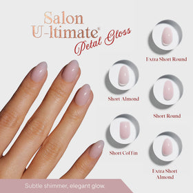 Celebritips close-up of nail surface texture, showing glossy salon finish benefit