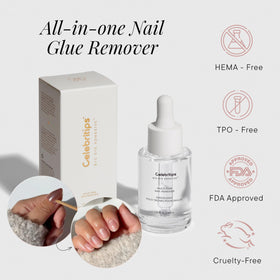 Celebritips bottle held in hand showing 30ml travel-friendly size