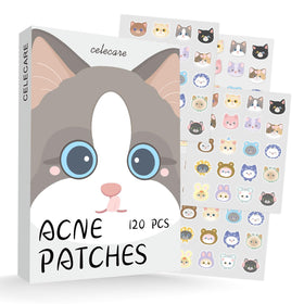 CELECARE front packaging showing cute cat patch variety and benefits