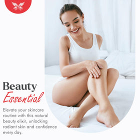 Celestial Psyché applied to facial skin demonstrating hydration and natural glow