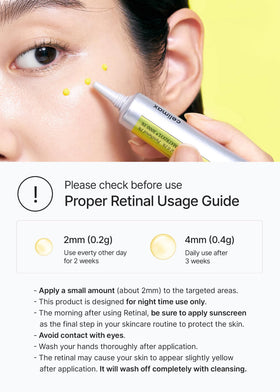 celimax bottle label detail with ingredient callouts, clarifies retinal and Matrixyl strength