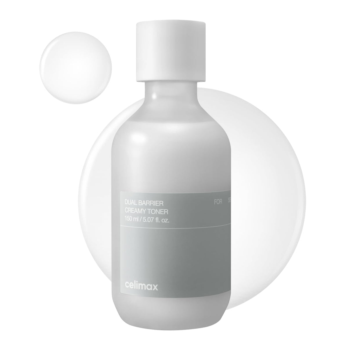 celimax front bottle showing creamy toner for visible hydration benefits