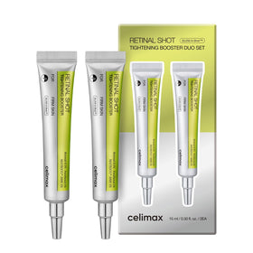 celimax duo front packaging showing two bottles and gift-ready box, presents convenience