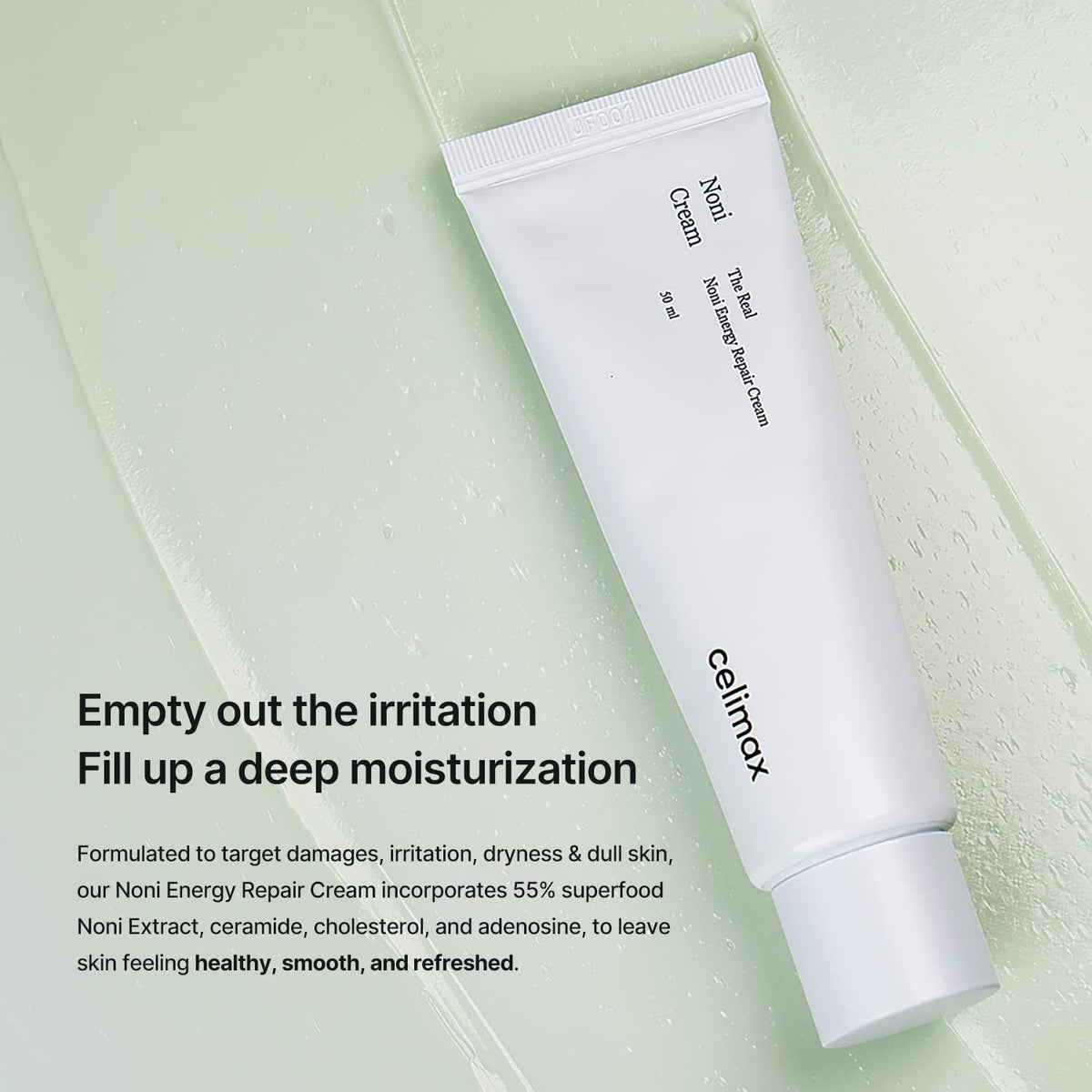 celimax ingredients noni and ceramide visual displaying soothing benefits
