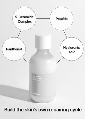 celimax label ingredients panel listing ceramides, panthenol, hyaluronic acid