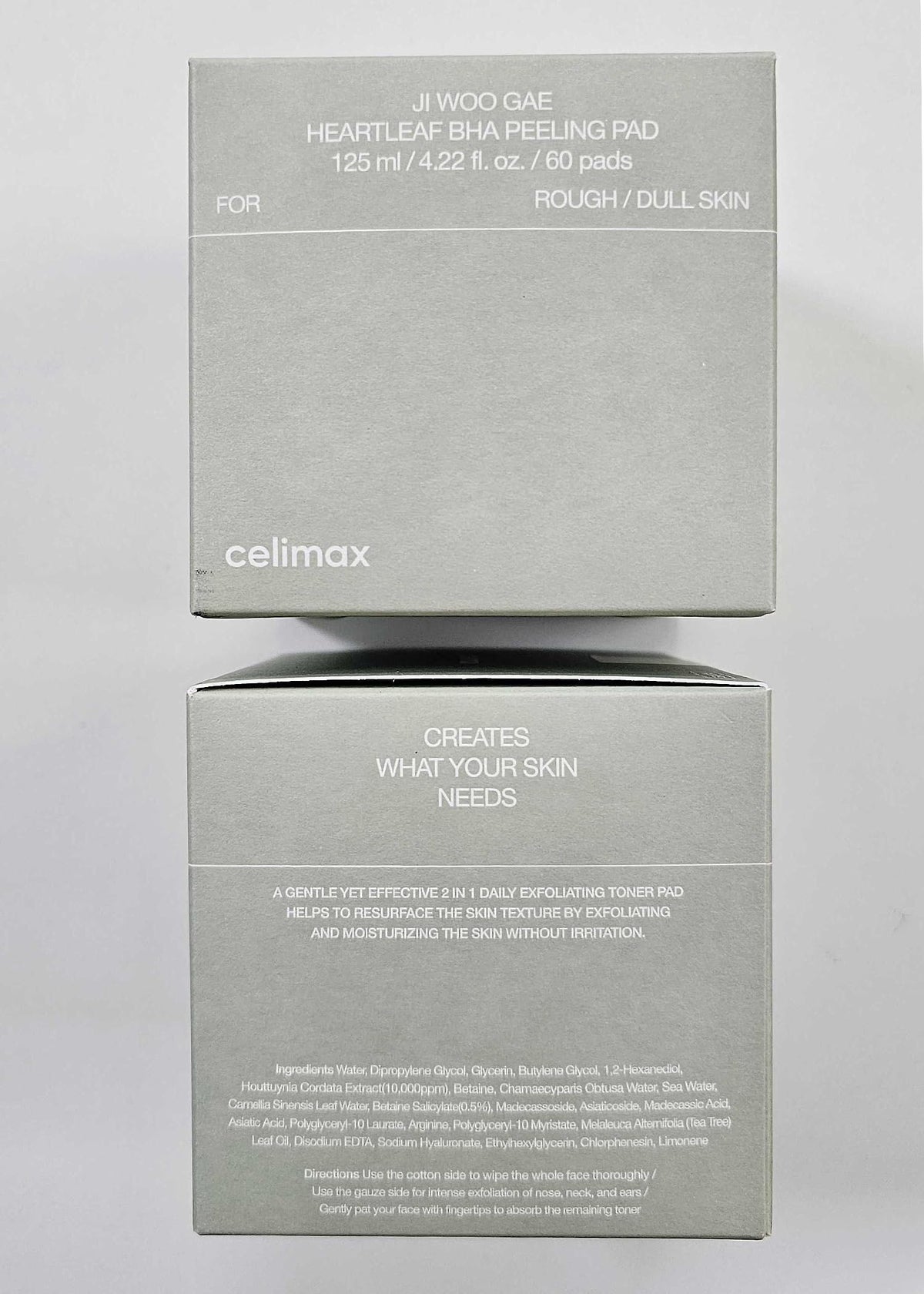 celimax pads on bathroom counter portraying quick morning routine benefit