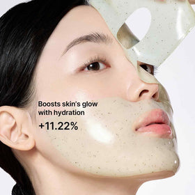 celimax essence pouring from mask showing hydrating finish