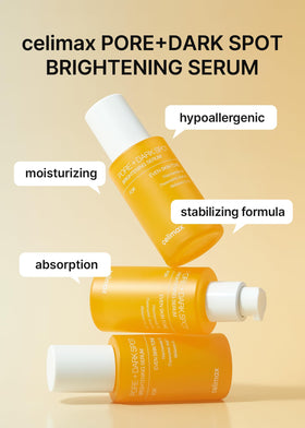 celimax gel-like serum texture on fingertip for fast absorption benefit