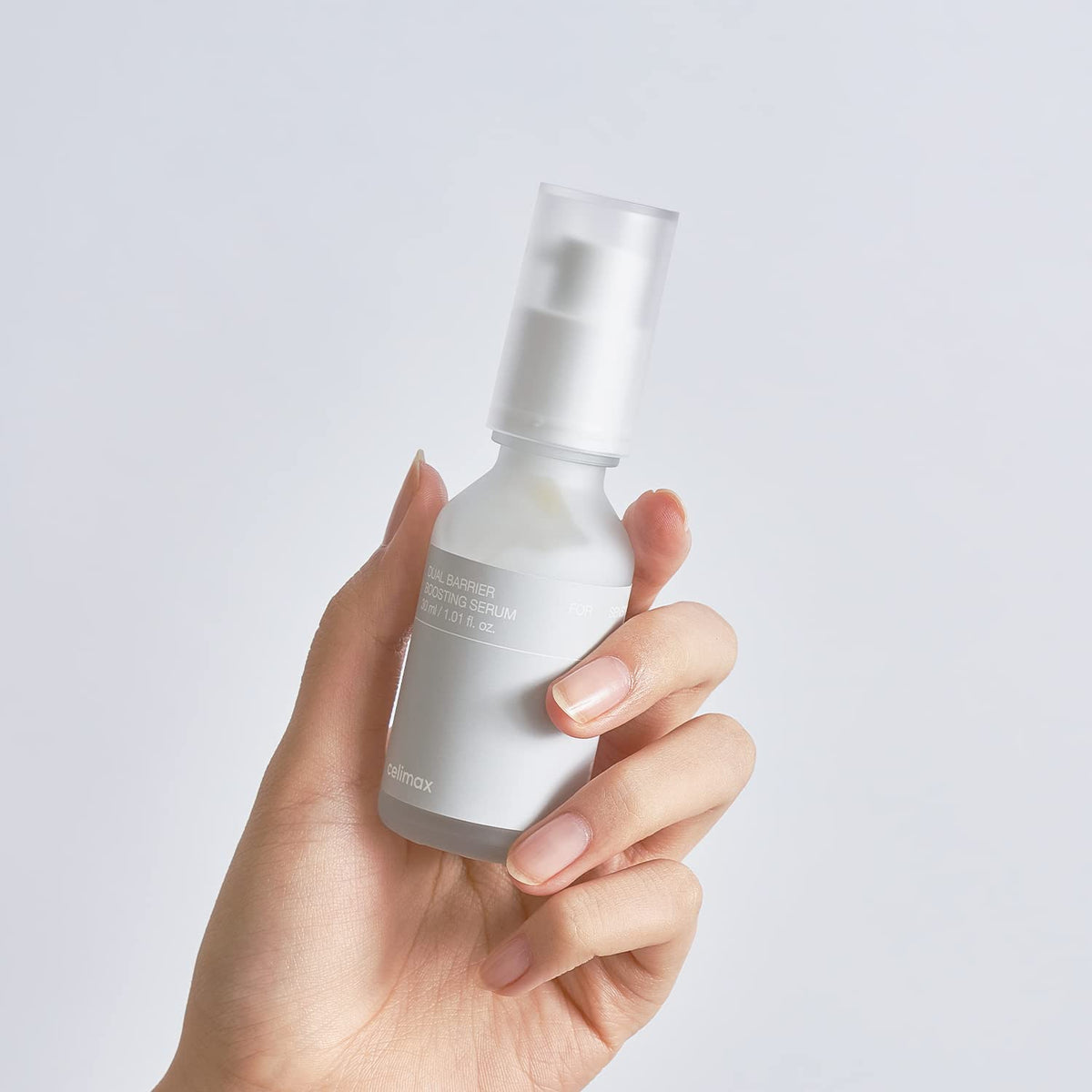 celimax serum on bathroom counter in routine for calming hydration