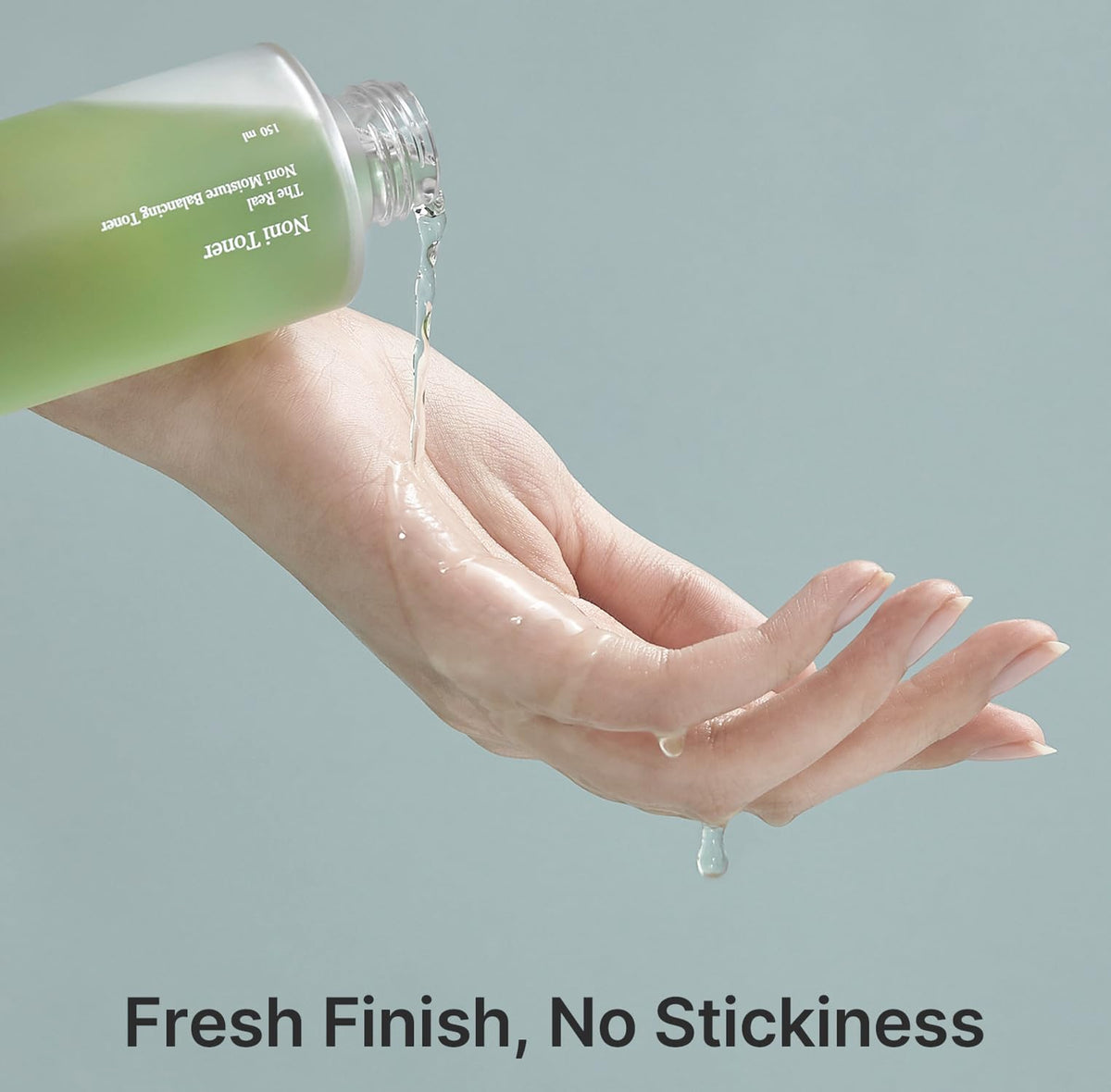 celimax watery toner pouring to show lightweight fast-absorbing texture